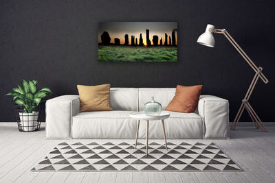 Canvas Wall art Rock art black