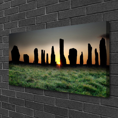 Canvas Wall art Rock art black