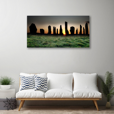 Canvas Wall art Rock art black