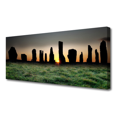 Canvas Wall art Rock art black