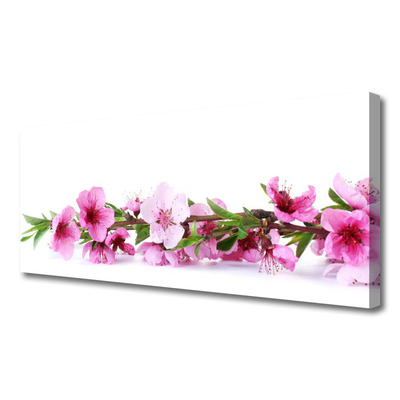 Canvas Wall art Flowers floral pink green