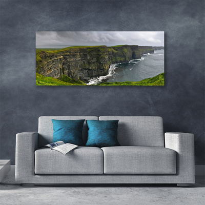 Canvas Wall art Gulf landscape grey green