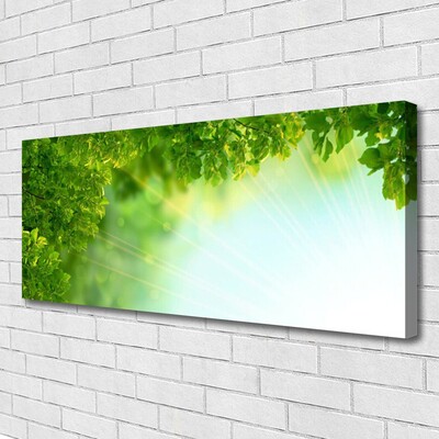 Canvas Wall art Leaves nature green