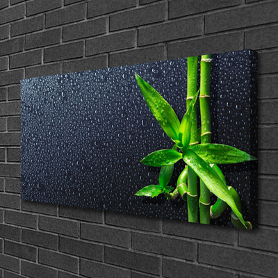 Canvas Wall art Bamboo stalks floral green