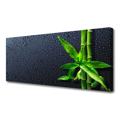 Canvas Wall art Bamboo stalks floral green