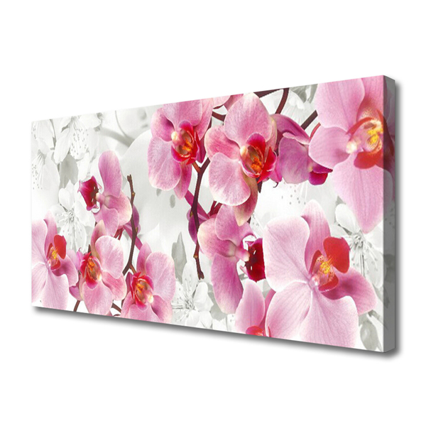 Canvas Wall art Flowers floral pink