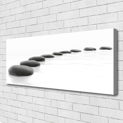 Canvas Wall art Stones art grey