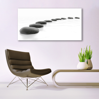 Canvas Wall art Stones art grey