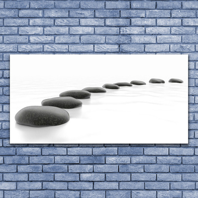 Canvas Wall art Stones art grey