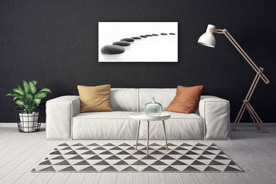 Canvas Wall art Stones art grey