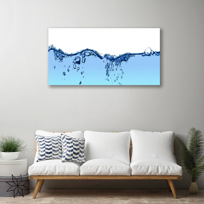 Canvas Wall art Water art blue