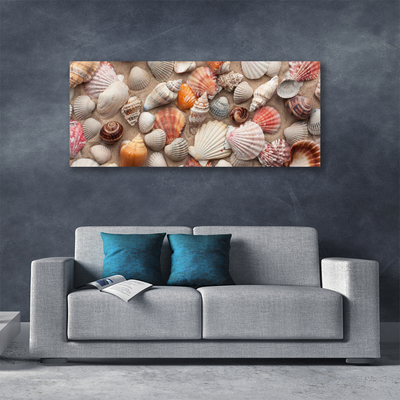 Canvas Wall art Shellfish art white grey brown beige