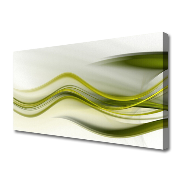 Canvas Wall art Abstract art green grey white