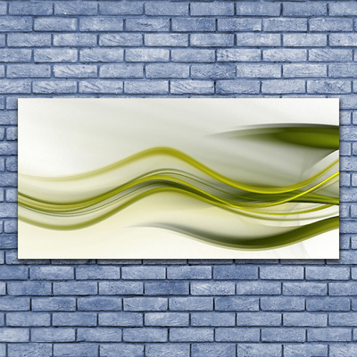 Canvas Wall art Abstract art green grey white