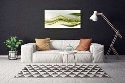 Canvas Wall art Abstract art green grey white