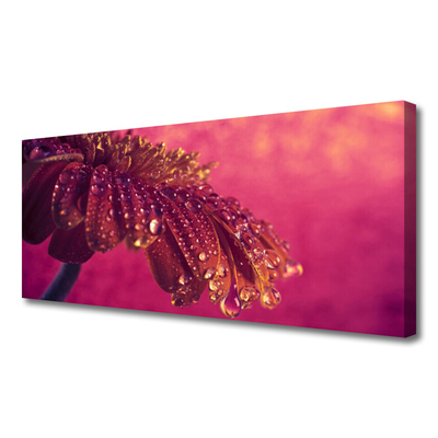 Canvas Wall art Tree floral red