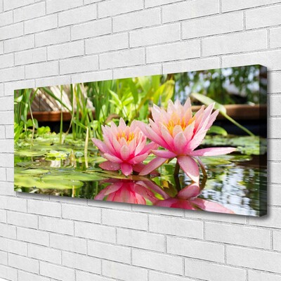 Canvas Wall art Flowers floral pink