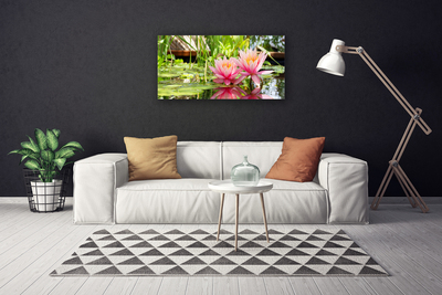 Canvas Wall art Flowers floral pink