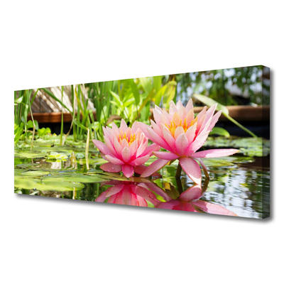 Canvas Wall art Flowers floral pink