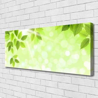 Canvas Wall art Leaves floral green