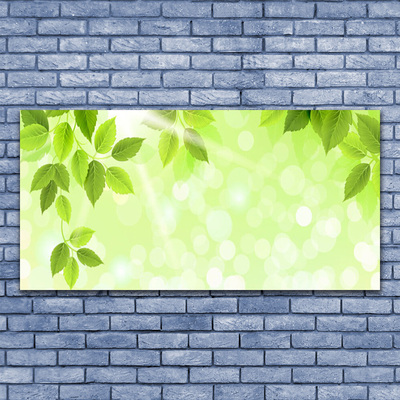 Canvas Wall art Leaves floral green