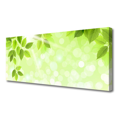 Canvas Wall art Leaves floral green