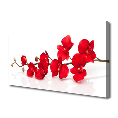 Canvas Wall art Flowers floral red