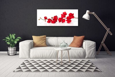 Canvas Wall art Flowers floral red