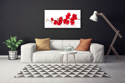 Canvas Wall art Flowers floral red