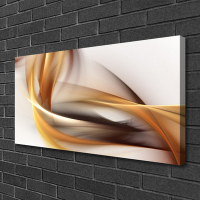 Canvas Wall art Abstract art yellow brown grey white