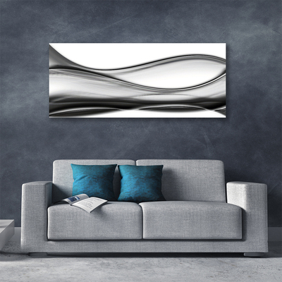 Canvas Wall art Abstraction art grey white