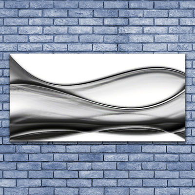 Canvas Wall art Abstraction art grey white