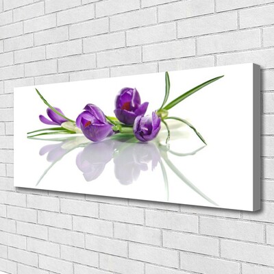 Canvas Wall art Flowers floral pink green