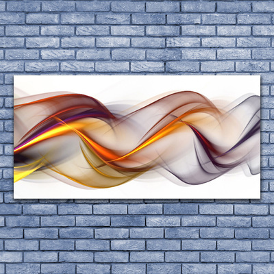 Canvas Wall art Abstract art yellow green red grey white