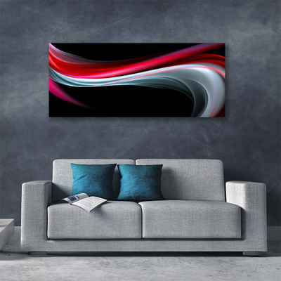 Canvas Wall art Abstraction art red grey black