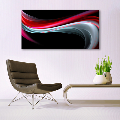 Canvas Wall art Abstraction art red grey black