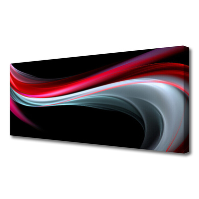 Canvas Wall art Abstraction art red grey black