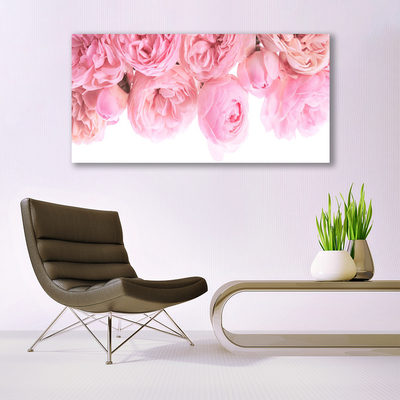 Canvas Wall art Roses floral pink