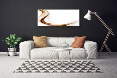 Canvas Wall art Abstract art yellow brown white