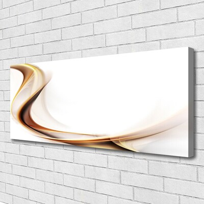 Canvas Wall art Abstract art yellow brown white