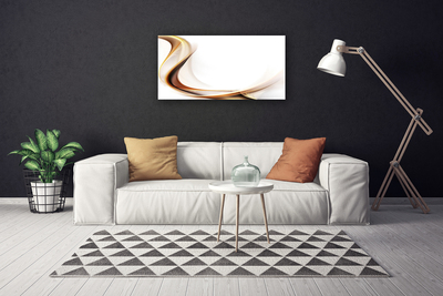 Canvas Wall art Abstract art yellow brown white