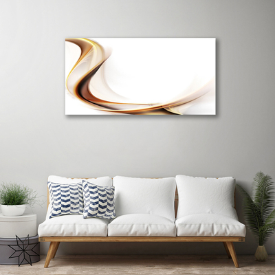 Canvas Wall art Abstract art yellow brown white