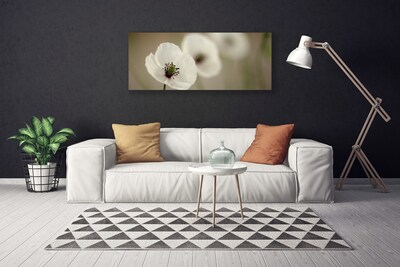 Canvas Wall art Flower floral white