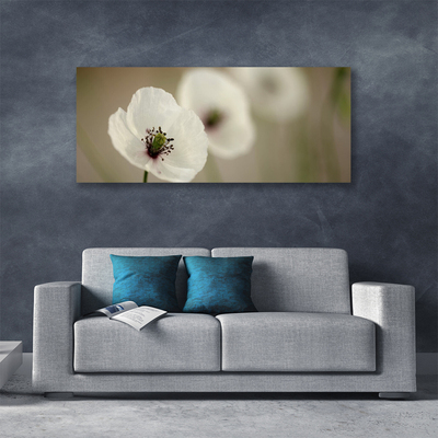 Canvas Wall art Flower floral white