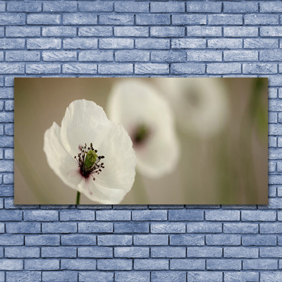 Canvas Wall art Flower floral white