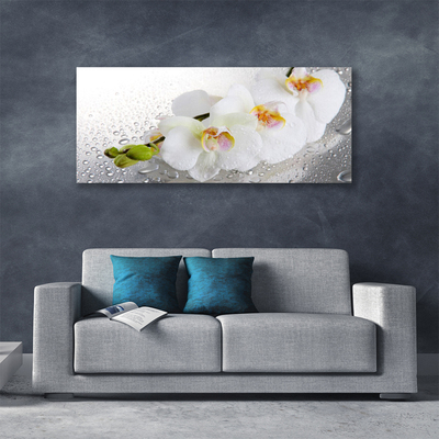 Canvas Wall art Flowers floral white