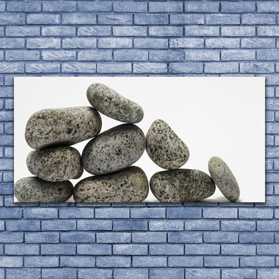 Canvas Wall art Stones art grey