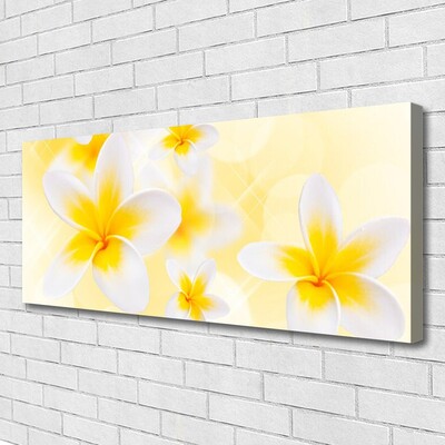 Canvas Wall art Flowers floral white green