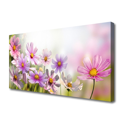 Canvas Wall art Flowers floral pink green