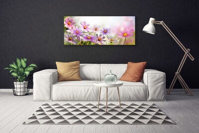 Canvas Wall art Flowers floral pink green